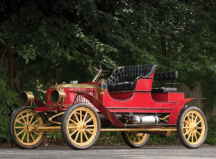 Картинка автомобили классика деревья забор дорога