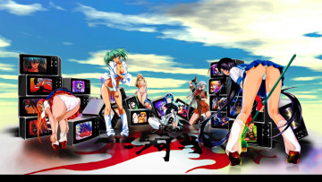 Картинка аниме ikki tousen sonsaku hakufu kanu unchou ryomou shimei chouun shiryuu ryofu housen sonken chuubou