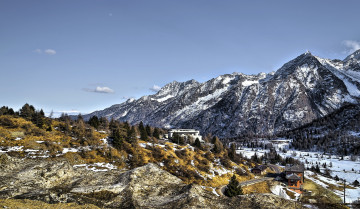 Картинка природа горы швейцария небо