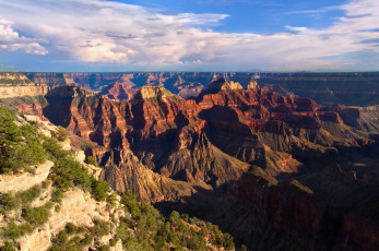 Картинка природа горы каньон облака небо