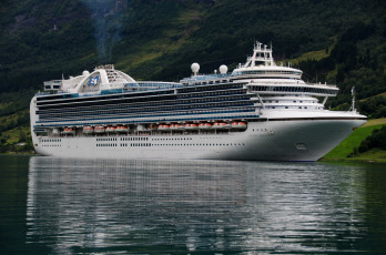 Картинка crown+princess корабли лайнеры лайнер круиз