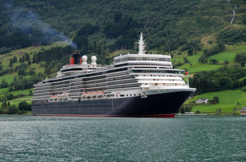 Картинка queen+elisabeth корабли лайнеры лайнер круиз