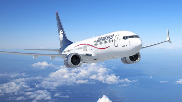 Картинка авиация пассажирские+самолёты 747 боинг полет облака небо самолет