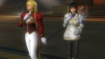 обоя видео игры, dead or alive 5, взгляд, девушки, фон