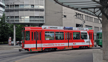 Картинка техника трамваи трамвай рельсы транспорт