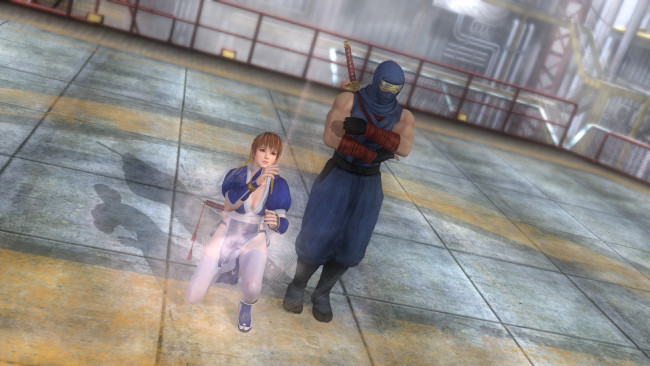 Обои картинки фото видео игры, dead or alive 5, ниндзя, фон, взгляд, девушка