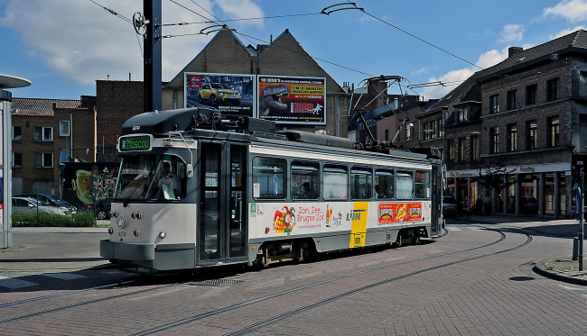 Обои картинки фото техника, трамваи, рельсы, трамвай, транспорт