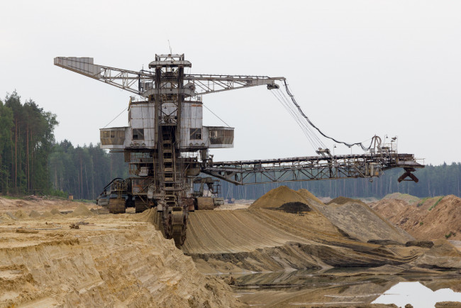 Обои картинки фото takraf ers-710, техника, экскаваторы, карьерный, экскаватор