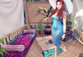 Картинка 3д+графика люди+ people девушка фон взгляд