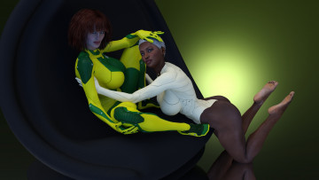 Картинка 3д+графика люди+ people фон взгляд девушки