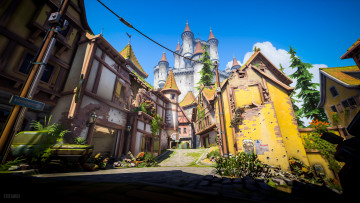 Картинка видео+игры overwatch город