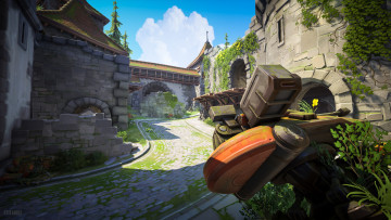 Картинка видео+игры overwatch город