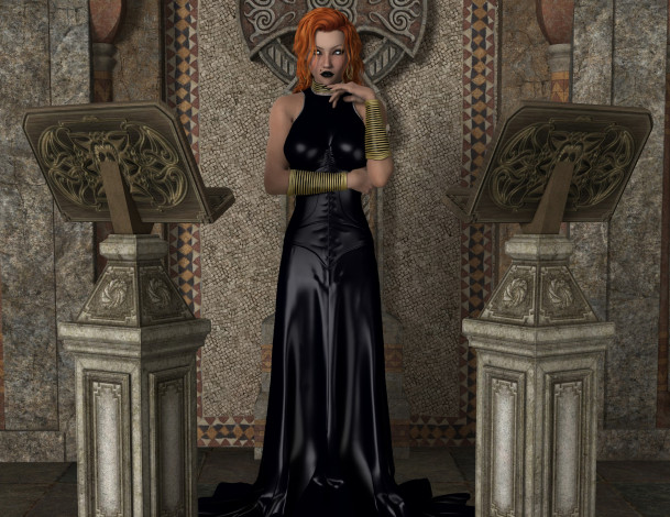 Обои картинки фото 3д графика, люди , people, фон, взгляд, девушка