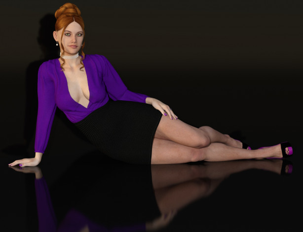 Обои картинки фото 3д графика, люди , people, взгляд, девушка, фон