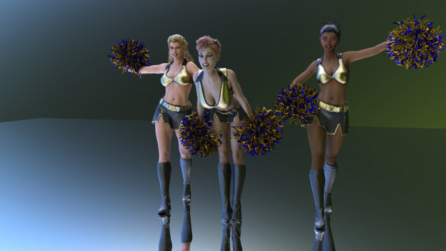 Обои картинки фото 3д графика, люди , people, фон, девушки, взгляд