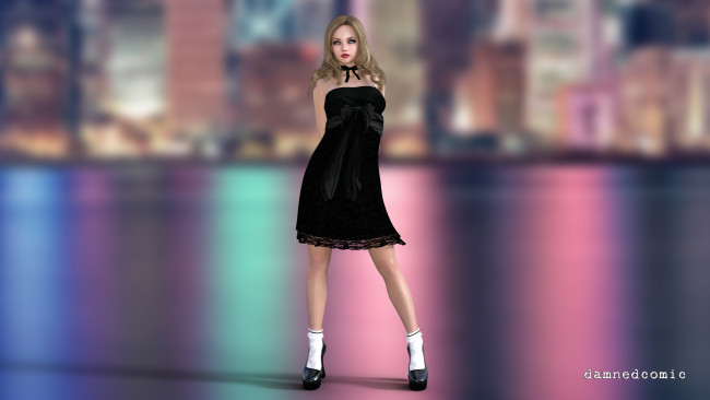 Обои картинки фото 3д графика, люди , people, фон, взгляд, девушка