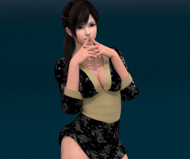 Картинка 3д+графика люди+ people девушка взгляд фон