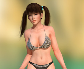 Картинка 3д+графика люди+ people девушка взгляд фон