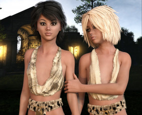 Картинка 3д+графика люди+ people взгляд девушки фон