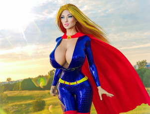 Картинка 3д+графика фантазия+ fantasy фон взгляд девушка