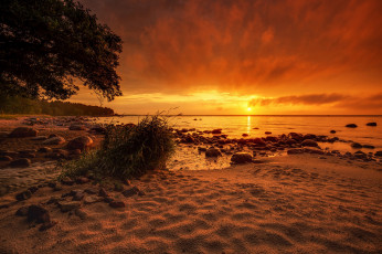 Картинка природа восходы закаты простор