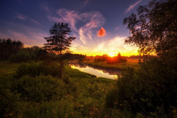 Картинка природа восходы закаты простор