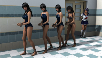 Картинка 3д+графика люди+ people фон взгляд девушки