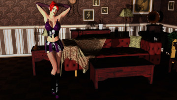 Картинка 3д+графика люди+ people фон взгляд девушка