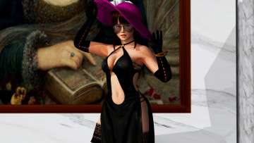 Картинка 3д+графика люди+ people взгляд фон девушка