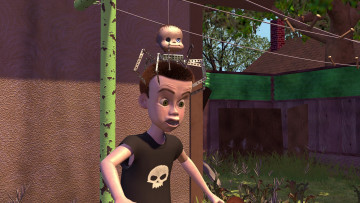 Картинка мультфильмы toy+story череп мальчик растения голова