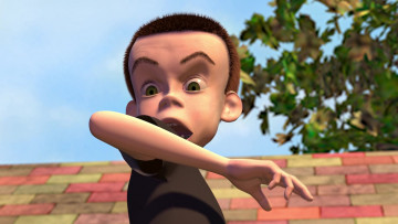 обоя мультфильмы, toy story, дерево, испуг, мальчик