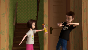 Картинка мультфильмы toy+story дверь кукла девочка мальчик