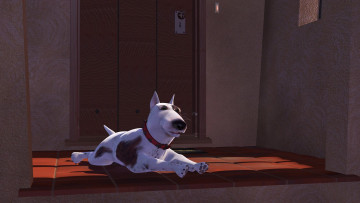 обоя мультфильмы, toy story, дверь, собака