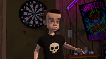 Картинка мультфильмы toy+story выключатель плакат череп мальчик