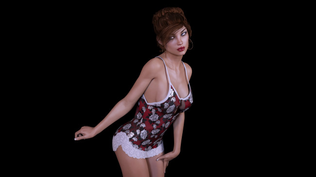 Обои картинки фото 3д графика, люди , people, фон, девушка, взгляд