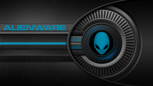 Обои картинки фото компьютеры, alienware, логотип, фон