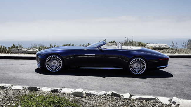 Обои картинки фото mercedes-maybach vision 6 cabriolet ev concept 2017, автомобили, mercedes-benz, mercedes-maybach, vision, 6, cabriolet, ev, concept, 2017