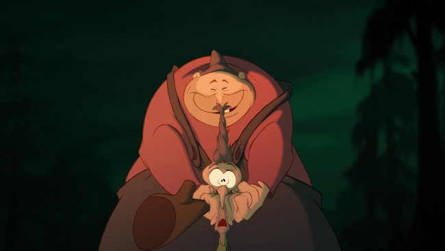 Обои картинки фото мультфильмы, the princess and the frog, бандит, удар, лицо