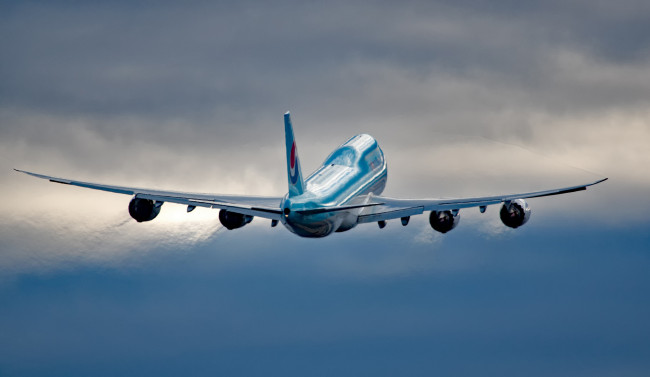 Обои картинки фото boeing 747, авиация, пассажирские самолёты, авиалайнер