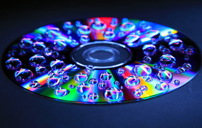 Обои картинки фото разное, капли,  брызги,  всплески, диск