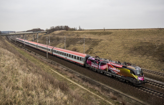 Обои картинки фото техника, электровозы, состав, локомотив