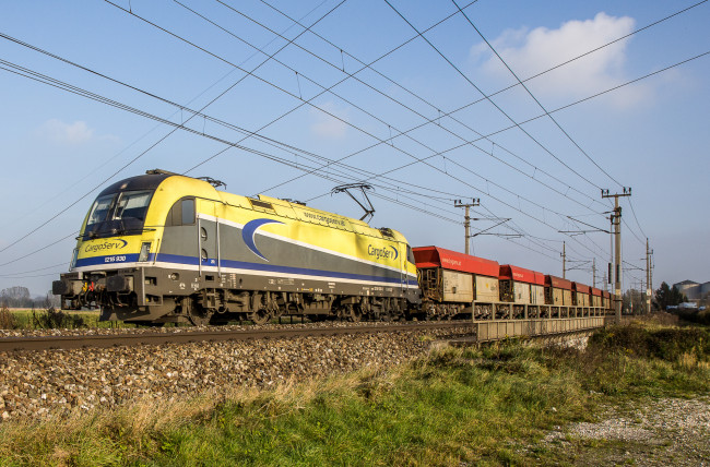 Обои картинки фото техника, электровозы, состав, локомотив