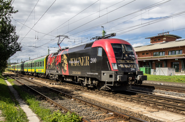 Обои картинки фото техника, электровозы, состав, локомотив