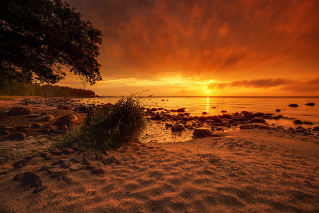 Обои картинки фото природа, восходы, закаты, простор