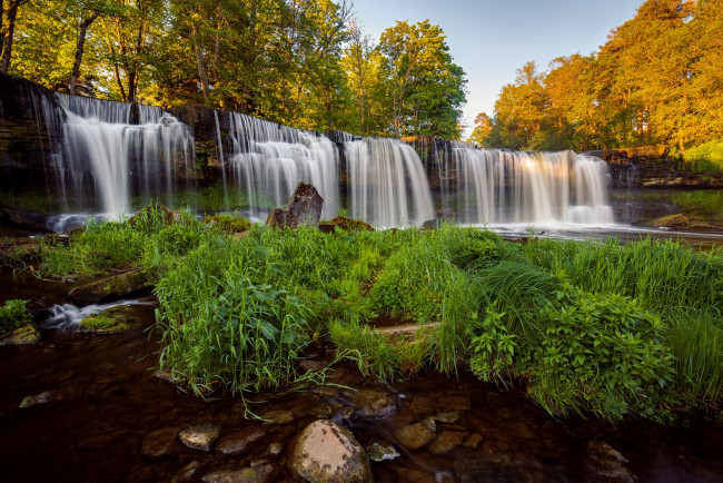 Обои картинки фото природа, водопады, простор