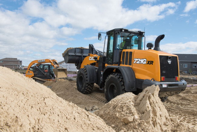 Обои картинки фото техника, фронтальные погрузчики, case