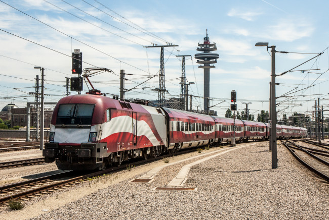 Обои картинки фото техника, электровозы, состав, локомотив