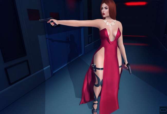 Обои картинки фото 3д графика, люди , people, фон, взгляд, девушка