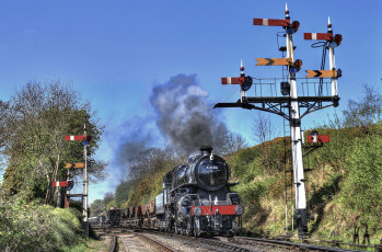 Картинка техника паровозы состав локомотив