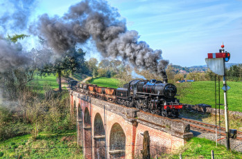 Картинка техника паровозы состав локомотив